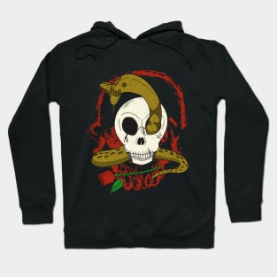 Snake, Skull and Blood Hoodie